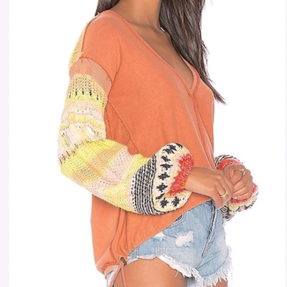 🍑FINAL REDUCTION! Final price!Pre-loved Free People Reminiscent crochet sweater. - Picture 1 of 6